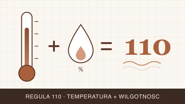 Reguła 110 w saunie — temperatura + wilgotność bez tajemnic